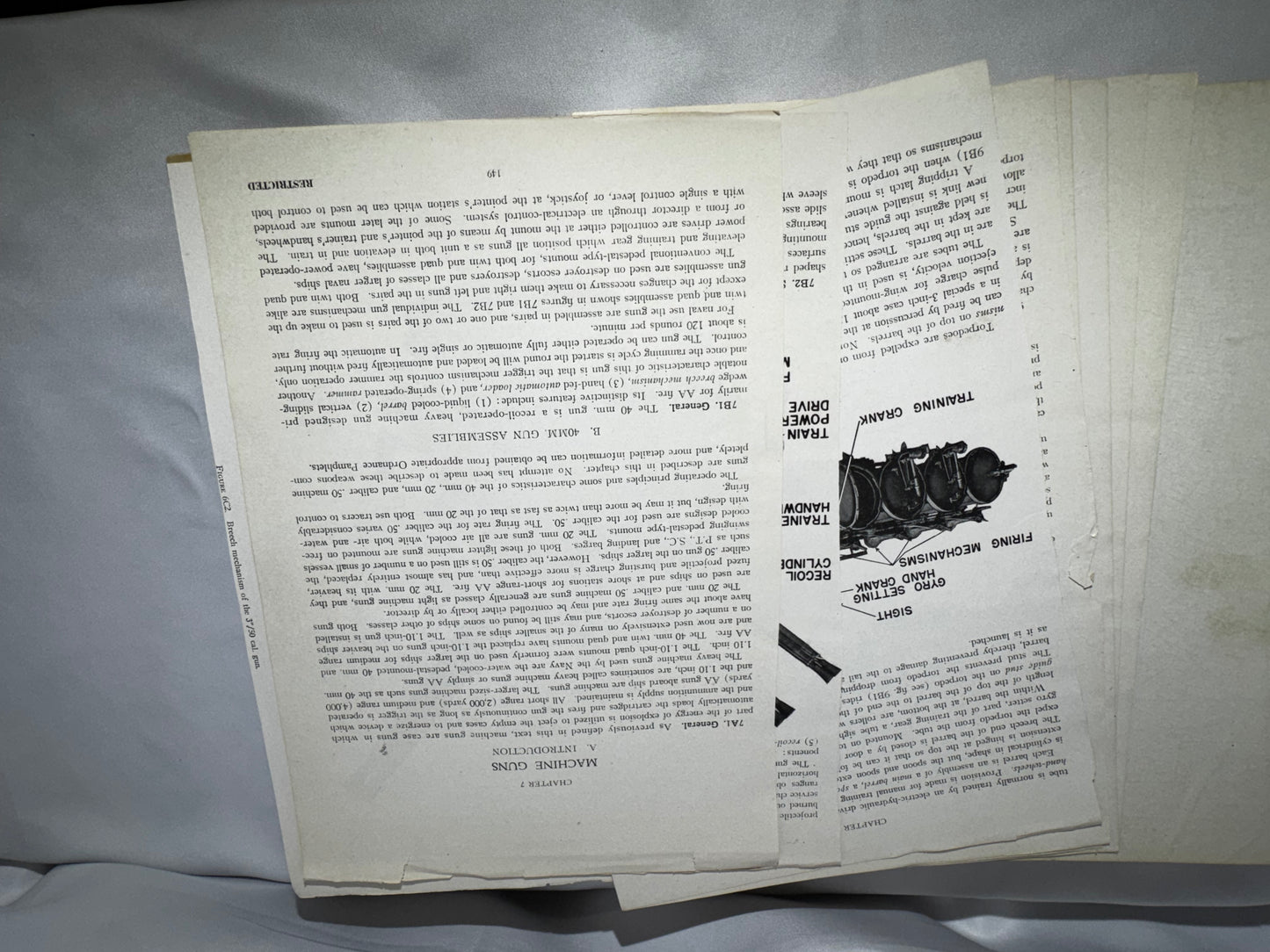 Vintage 1944 Naval Ordnance and Gunnery Manual – NAVPERS 16116