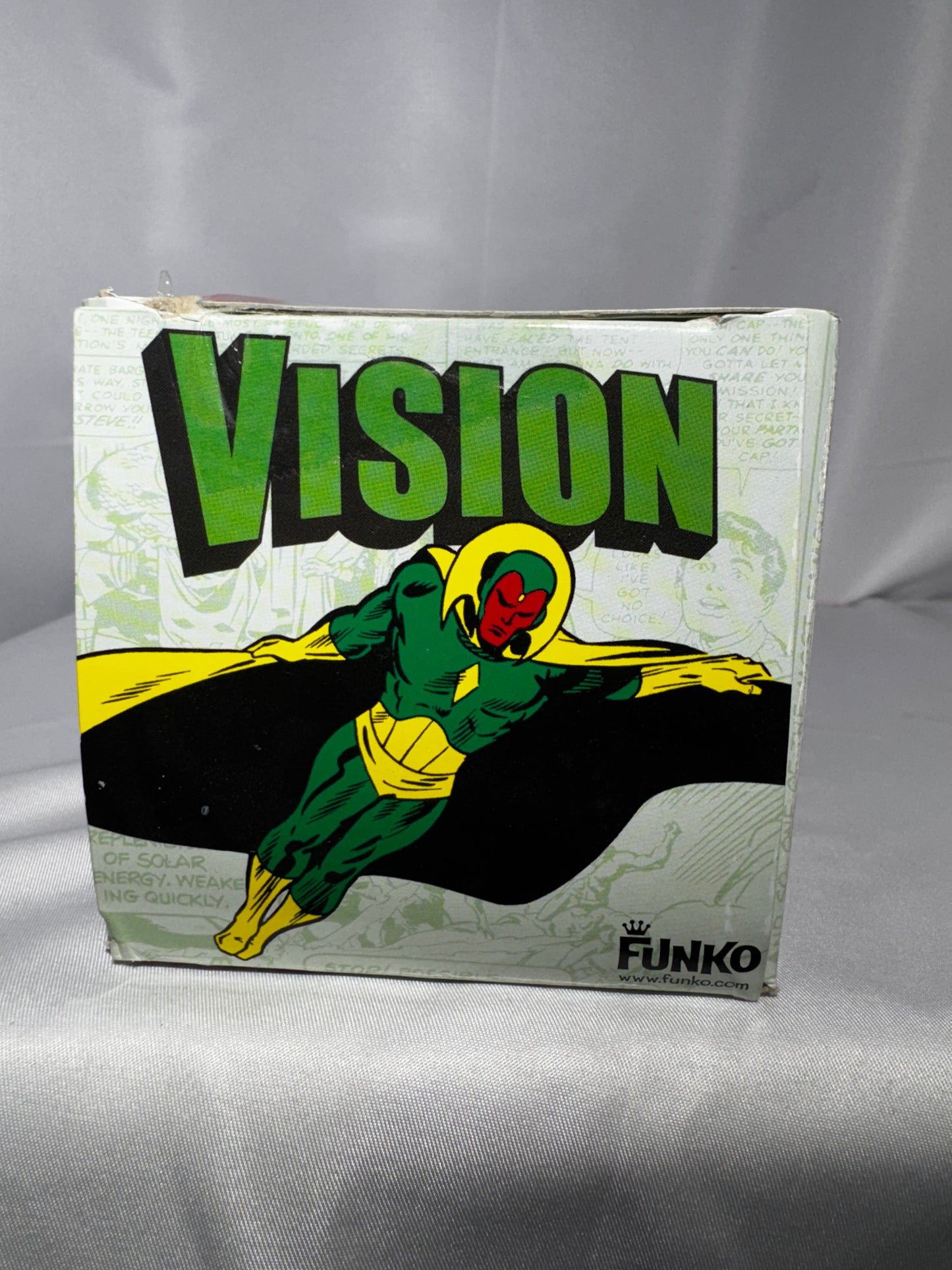 Funko Wacky Wobbler Vision Bobblehead Marvel Comics 2008 Vaulted w/ Box