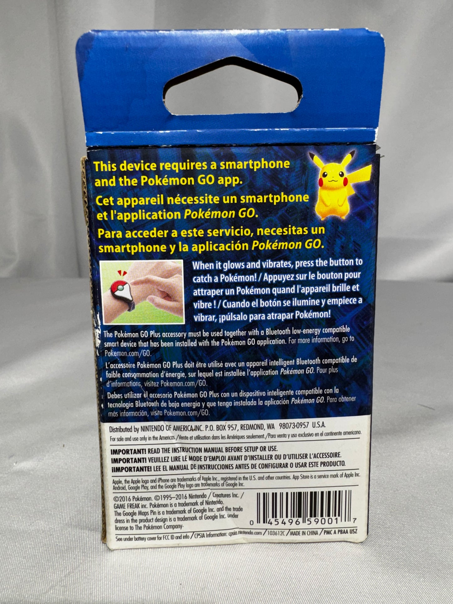 Nintendo Pokémon GO Plus Bluetooth Accessory for Smartphones