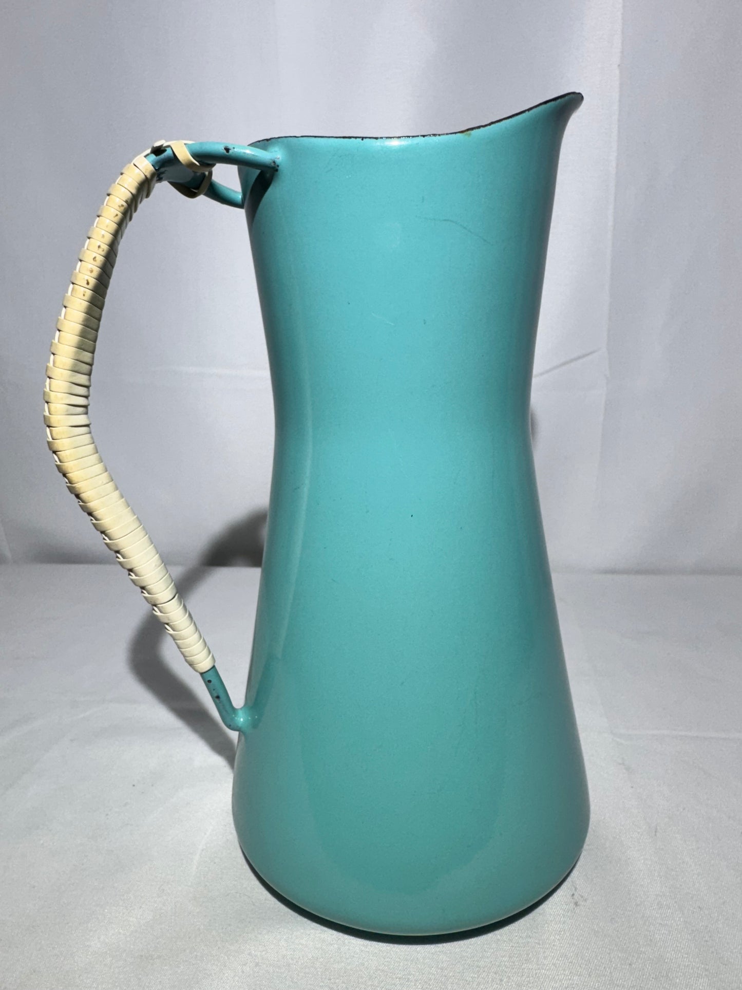 Vintage Dansk Denmark Koben Style Pitcher – 8” Tall – Teal – 1956