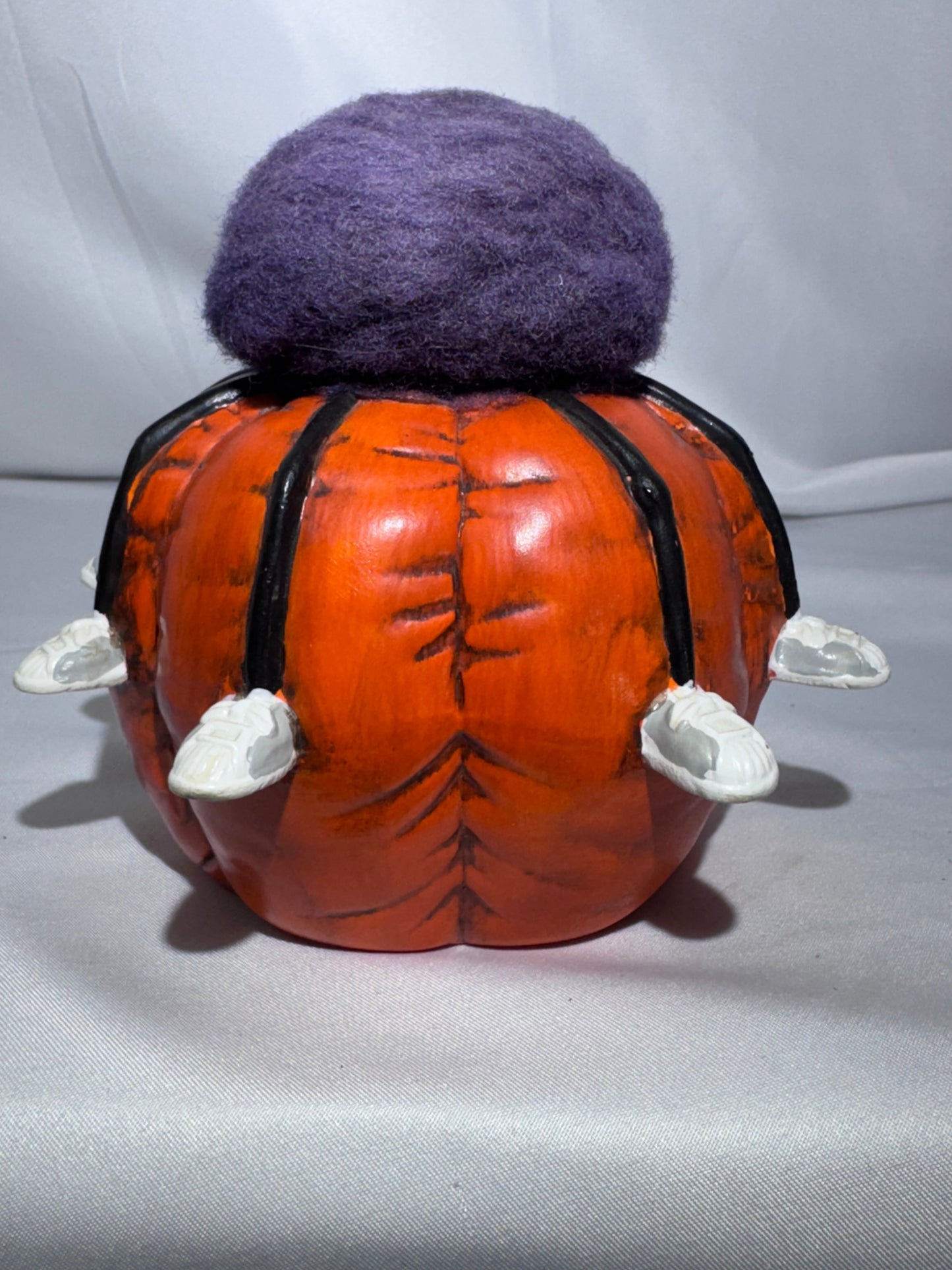 Vintage 1986 Hand-Painted Pumpkin & Spider Ceramic Figurine – Dona’s Mold