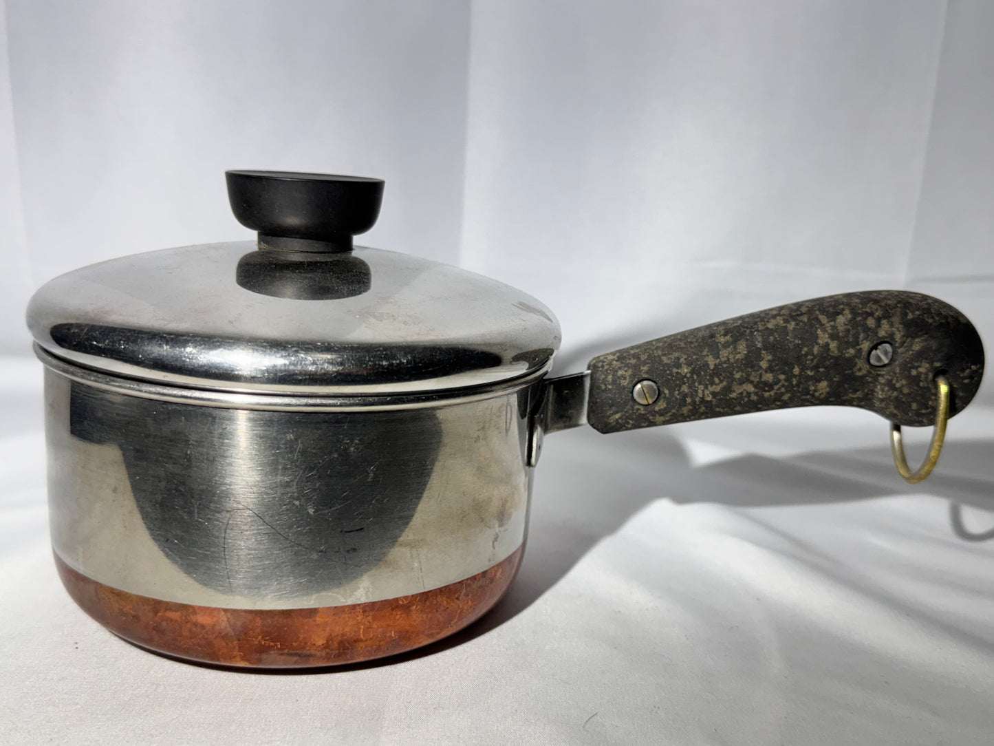 Vintage Revere Ware Copper Bottom Cookware Set – 10 Pieces w/ Lids | Bakelite Handles