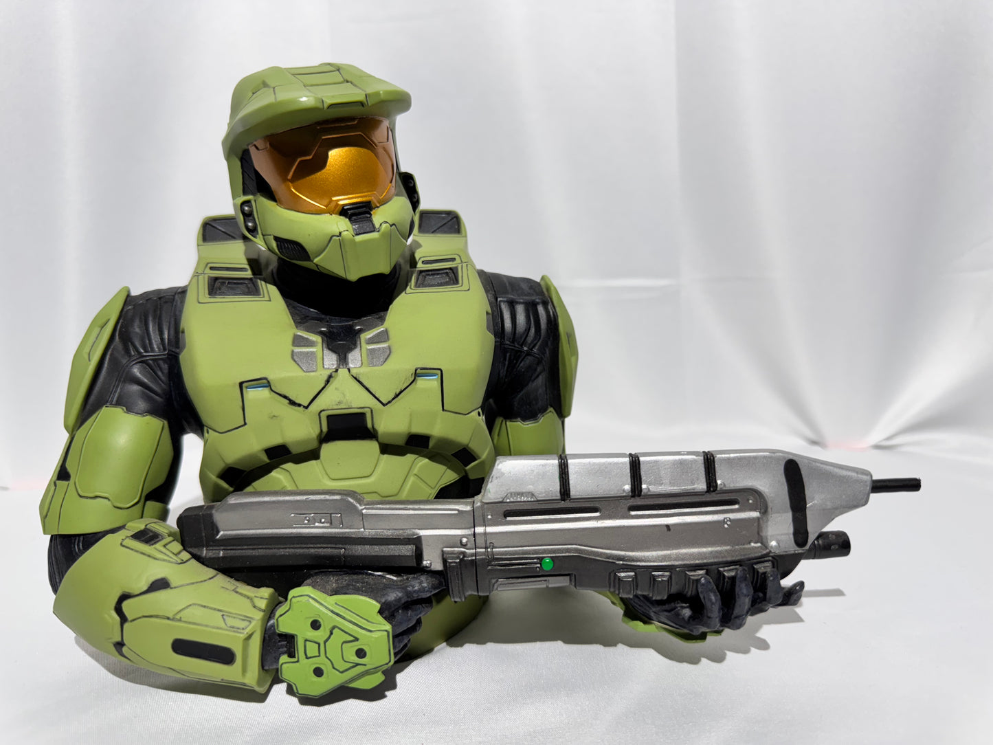 Diamond Select Halo Spartan Mark IV Green Vinyl Bust Bank w/ Original Stopper (2010)