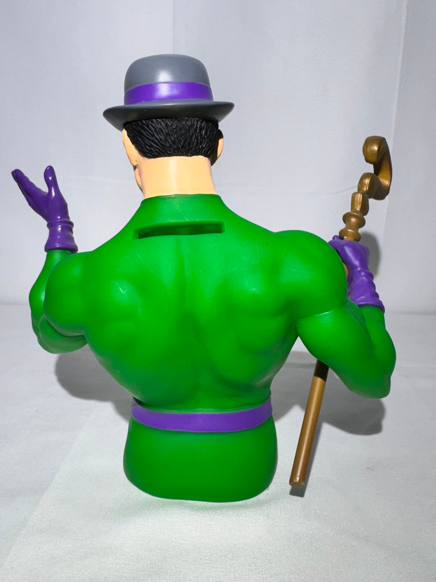 Vintage DC Comics Riddler Vinyl Bank – Animated Series – With Original Stopper – Stock #45343