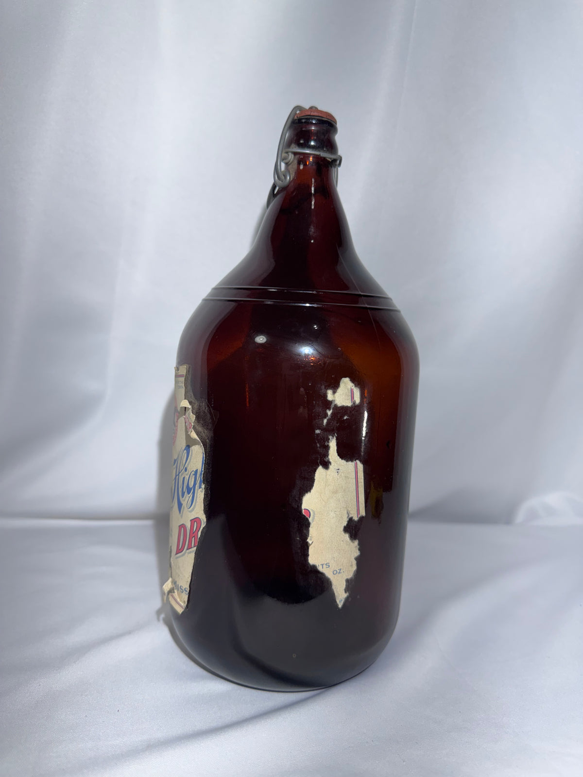 Vintage 1930s–1940s Highlander Beer Jug – Half Pint – Missoula, Montana