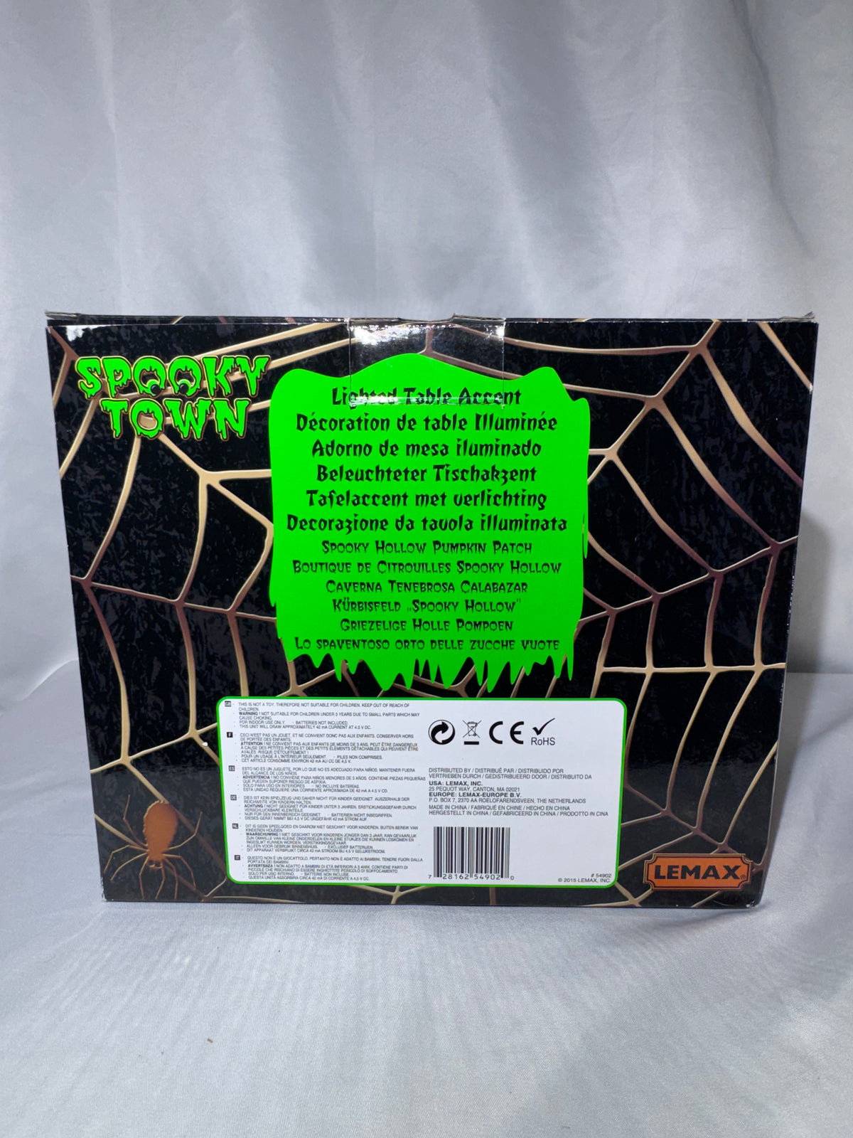 Lemax Spooky Town Spooky Hollow Pumpkin Patch #54902 – Retired 2015–2024 – Original Box