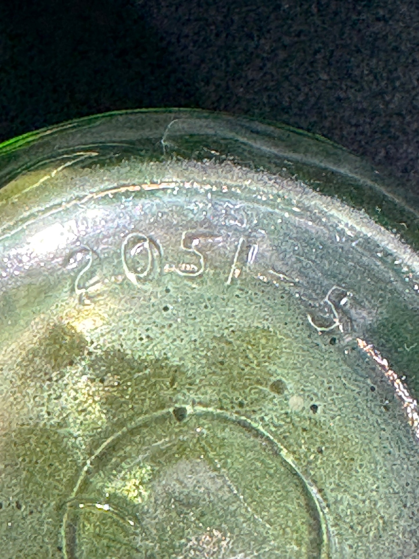 Vintage Uranium Jeanette Green Depression Glass Shaker 2051-5