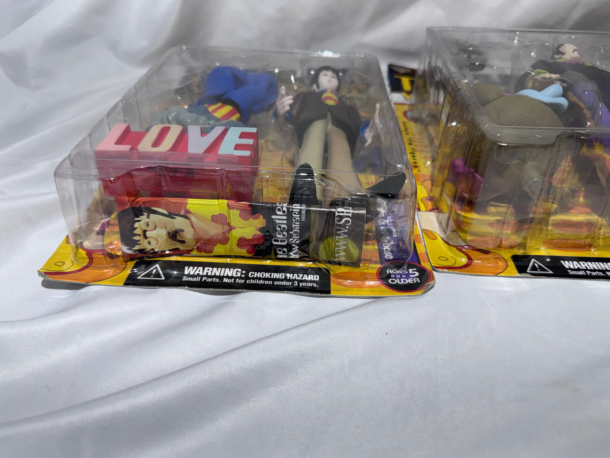 1999 McFarlane Toys The Beatles Yellow Submarine Action Figures – Complete Set of 4 – Factory Sealed