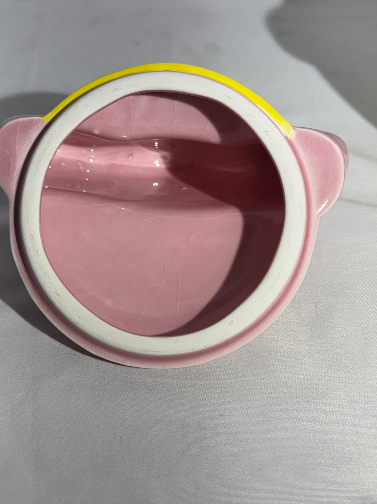 Teleflora Smiley Face Baby Ceramic Mug with Lid – “Happy Baby Girl” (Pink)
