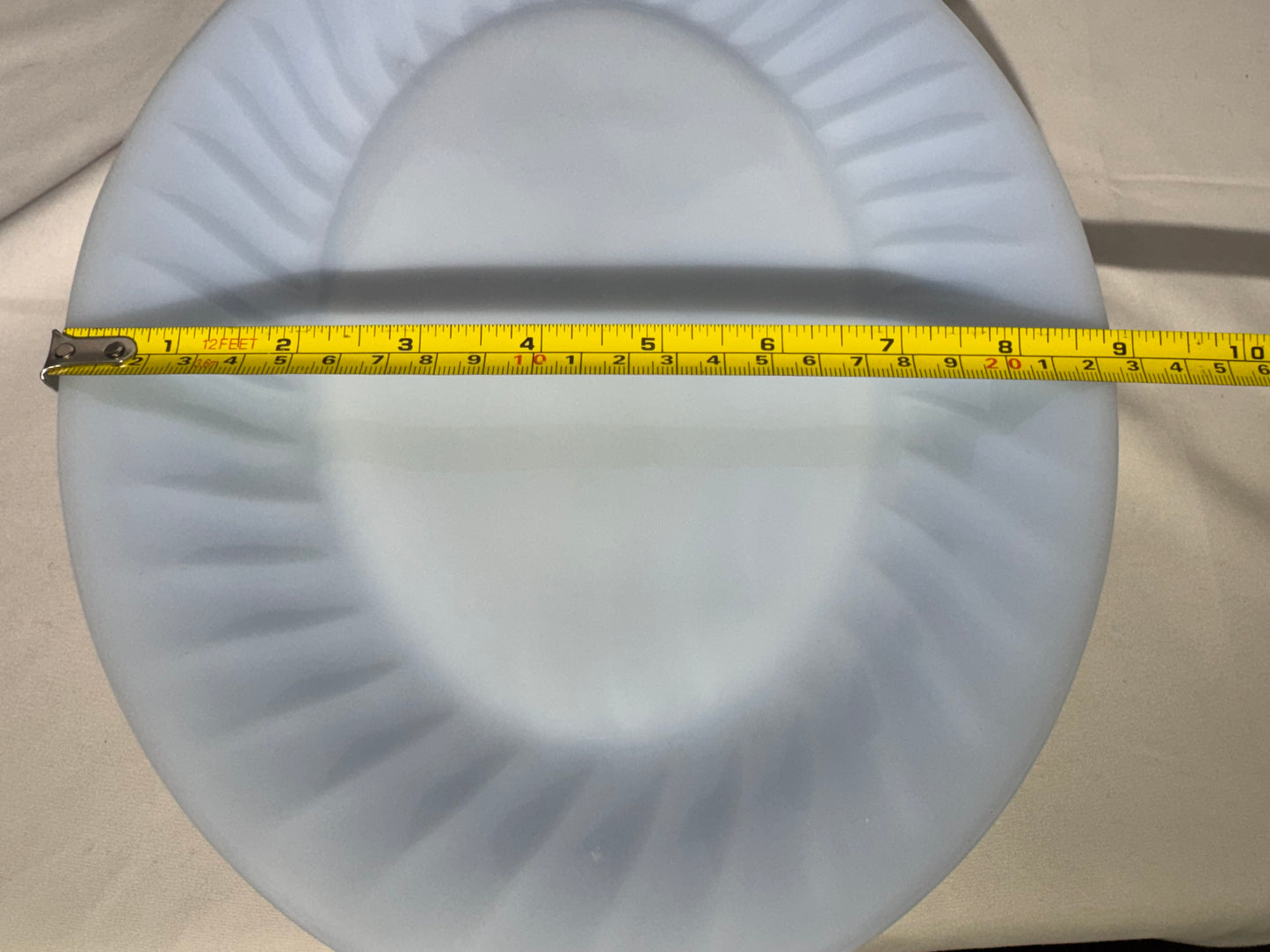 Vintage Fire-King Delphite Blue Oval Plates – Set of 5 – Scalloped Swirl Rim