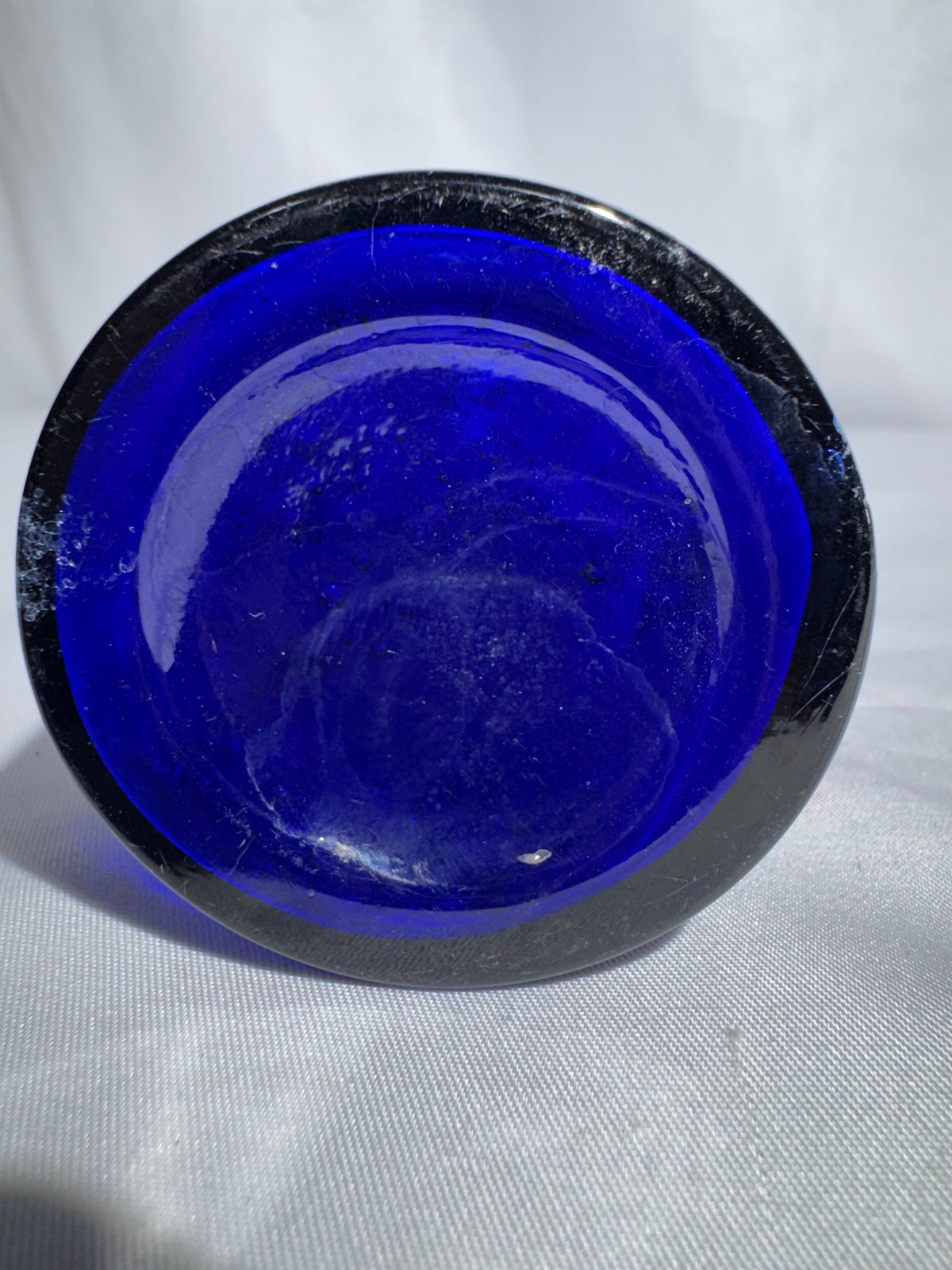 Vintage Cobalt Blue Glass Apothecary Medicine Bottle – Unmarked – 5 Inches Tall