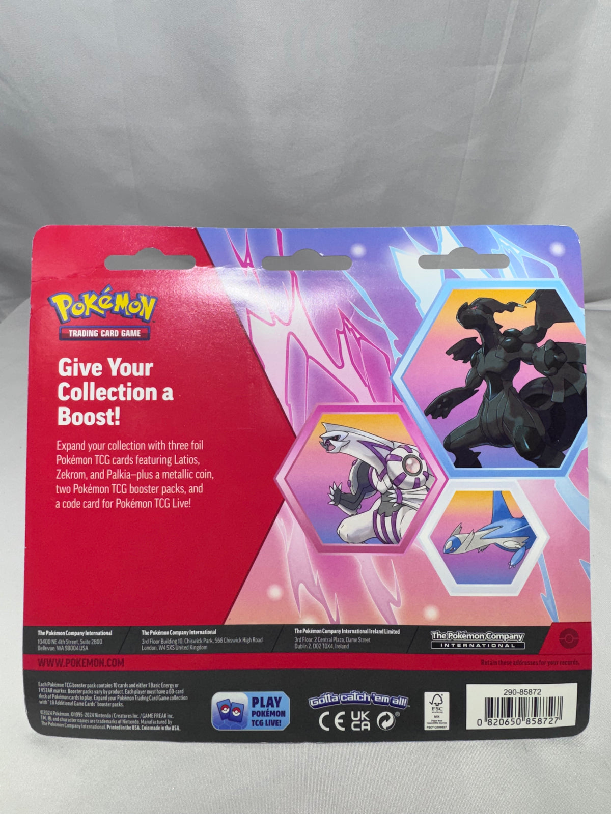 Pokémon TCG – Zekrom, Latios & Palkia Foil Card Collection – Factory Sealed