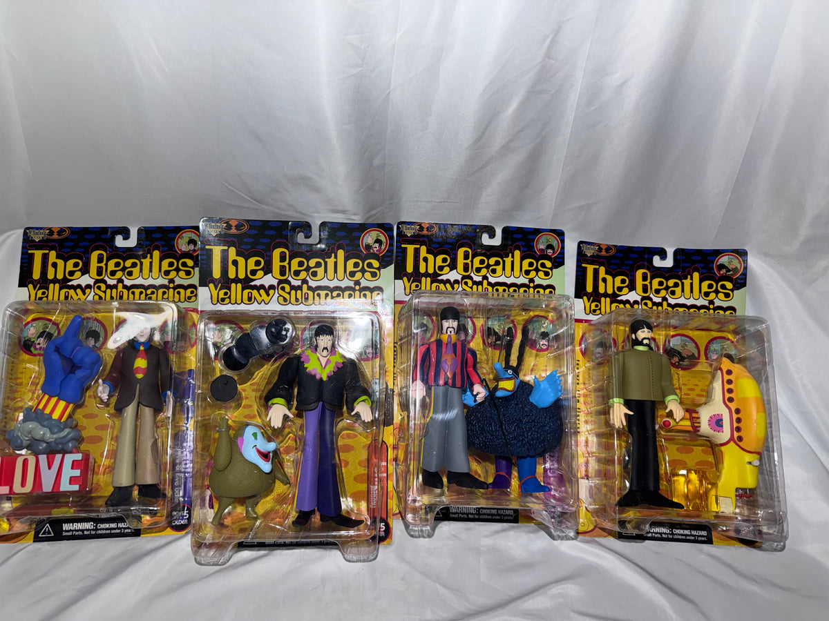 1999 McFarlane Toys The Beatles Yellow Submarine Action Figures – Complete Set of 4 – Factory Sealed
