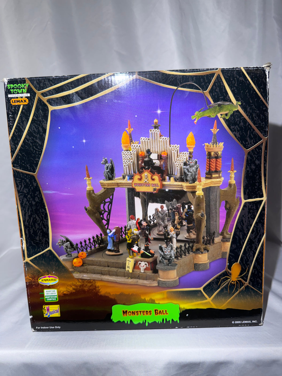 Retired Lemax Spooky Town Monsters Ball #54302 – 2005 – Complete & Tested!