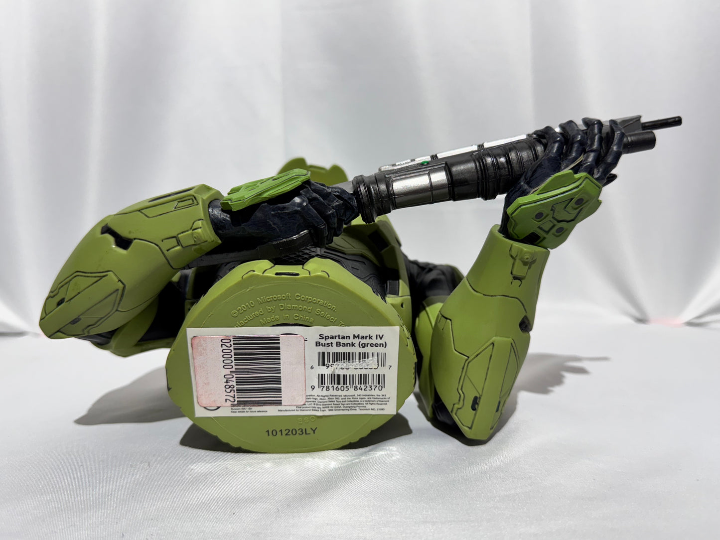 Diamond Select Halo Spartan Mark IV Green Vinyl Bust Bank w/ Original Stopper (2010)