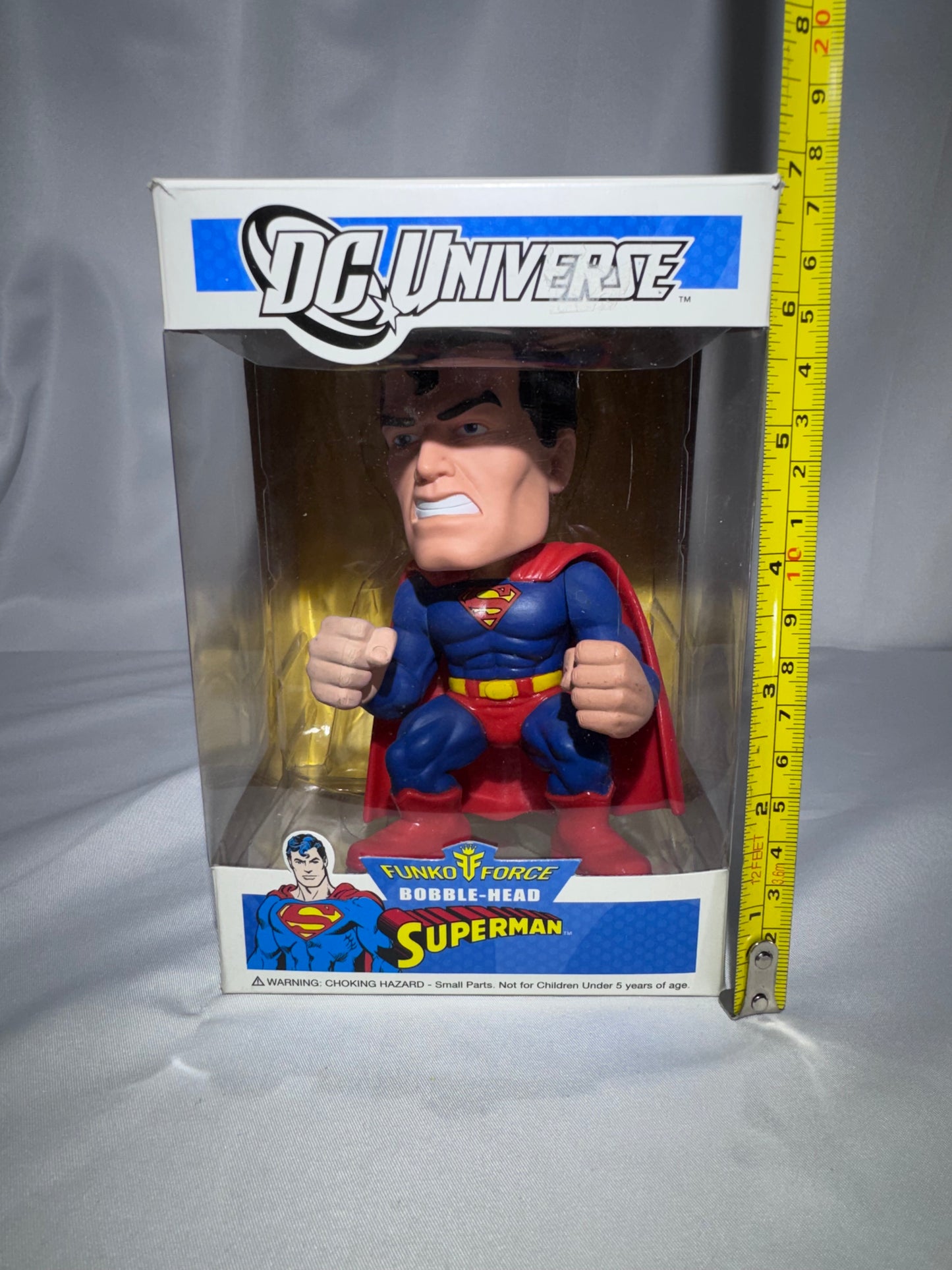 Vintage Funko Force DC Universe Superman Bobble-Head 2010 Figure in Box