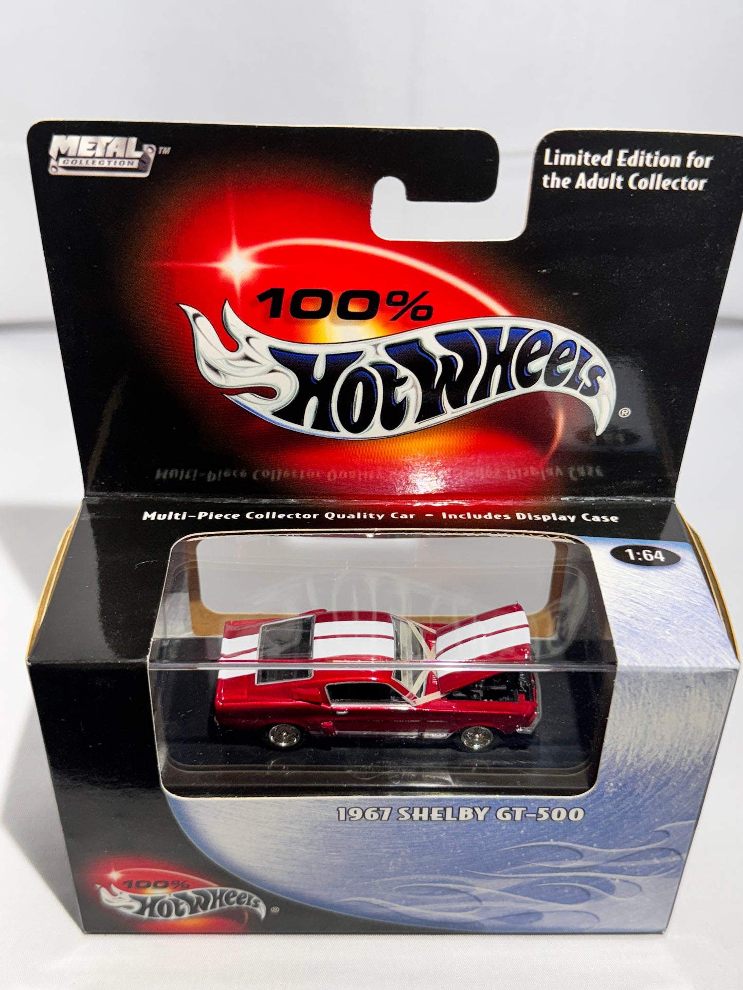 Hot Wheels 1967 Shelby GT-500 – Red with White Pinstripes Limited Edition Diecast (Mattel)