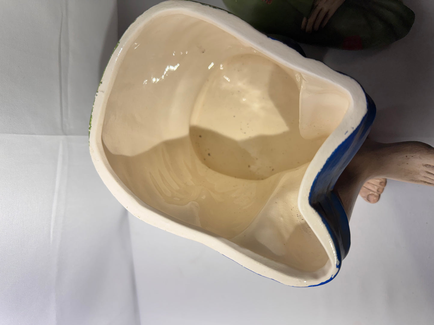 Vintage Arnel’s Chalkware Sitting Boy Whistling Cookie Jar – 1950s -Huckleberry Finn