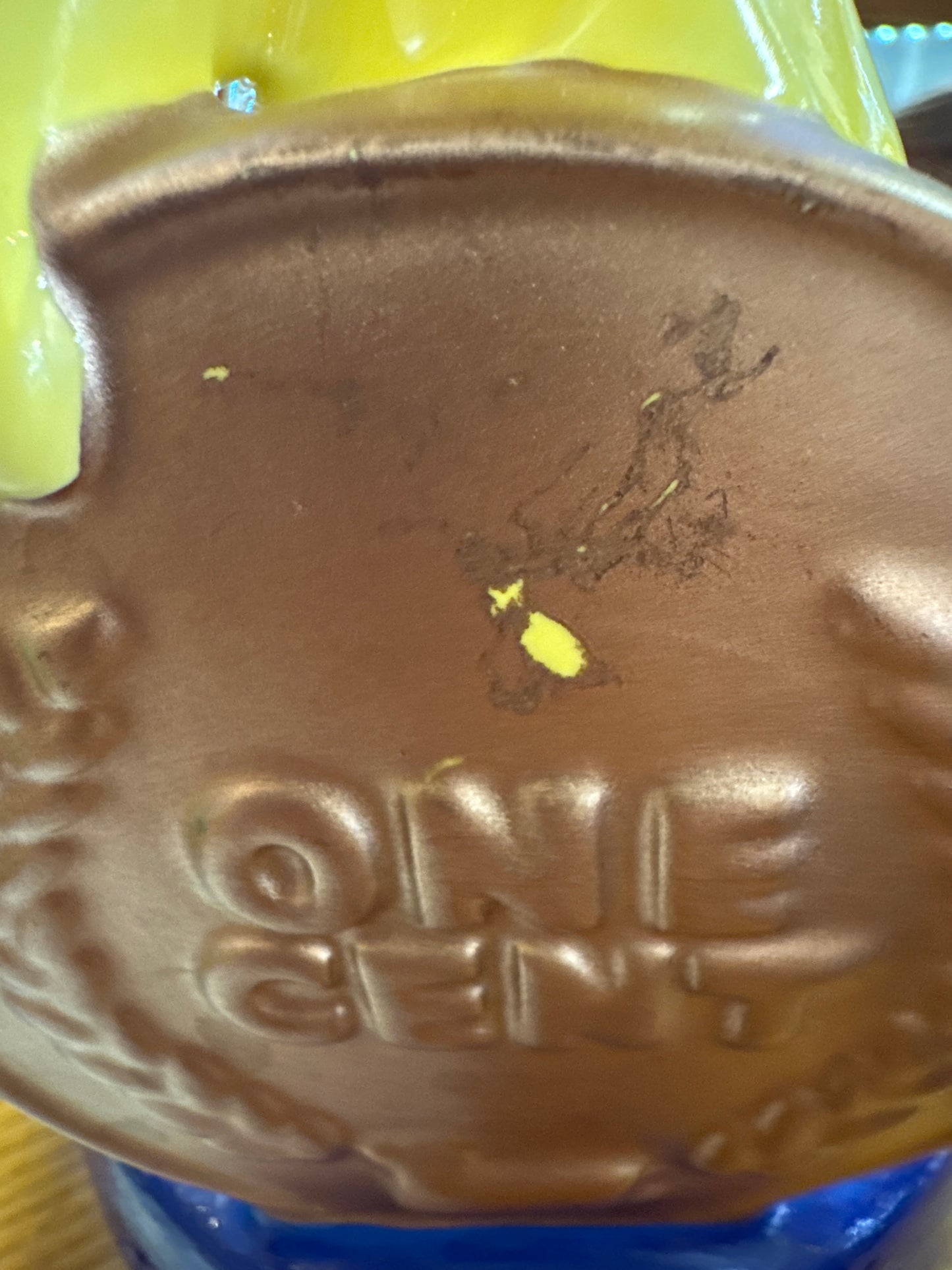 1997 Warner Bros Studio Store Tweety Bird Ceramic Piggy Bank “A Penny Saved” 10.5”
