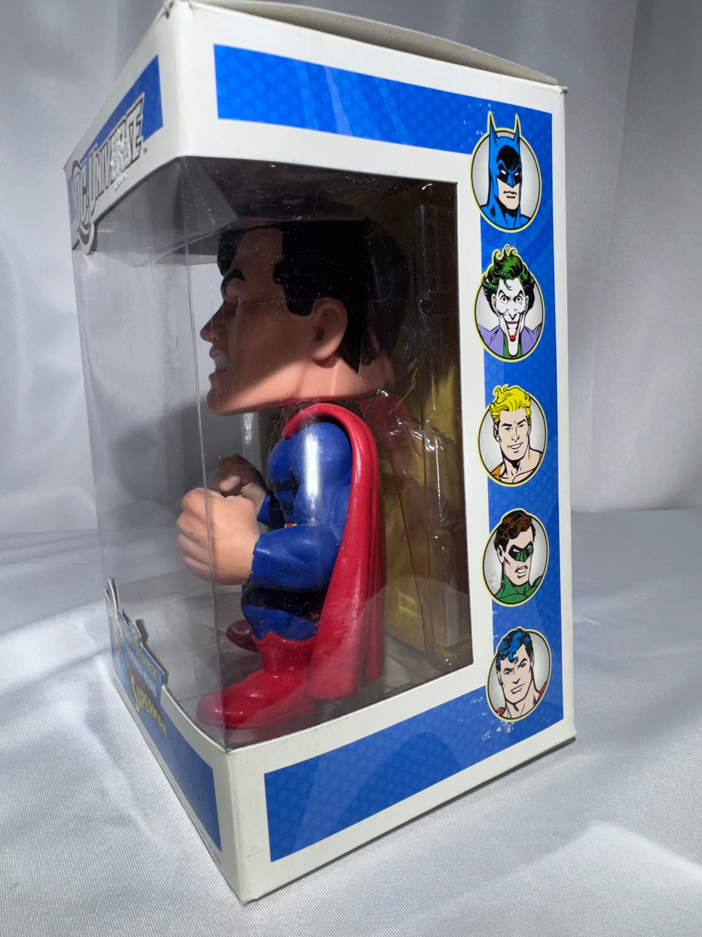 Vintage Funko Force DC Universe Superman Bobble-Head 2010 Figure in Box