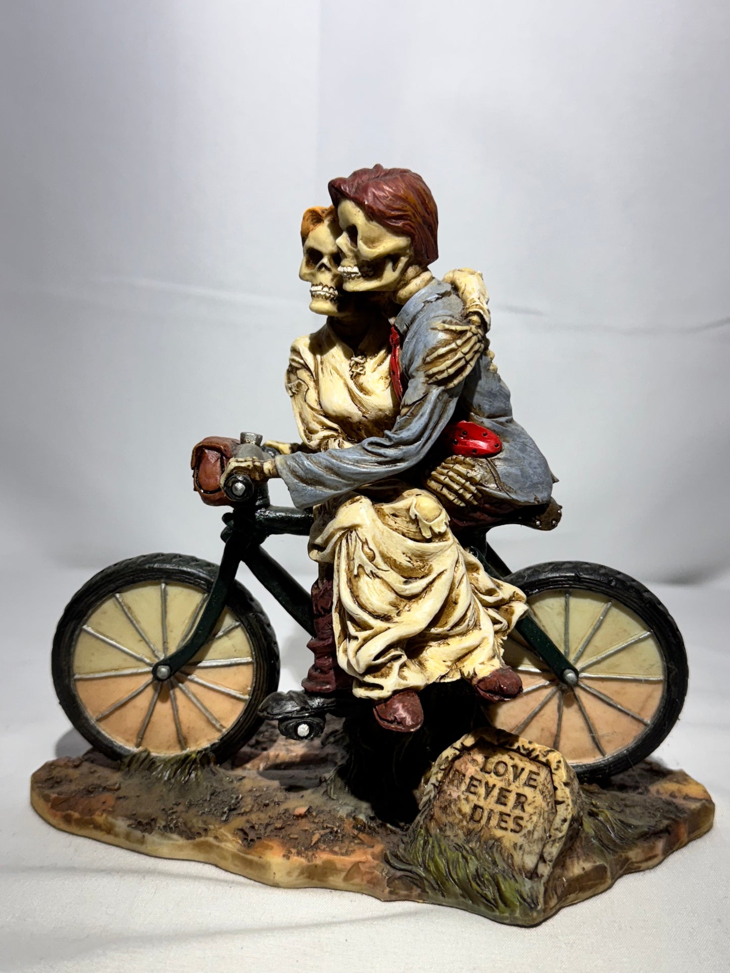 “Hitch a Ride” Skeleton Wedding Figurine – Love Never Dies - Summit Collection