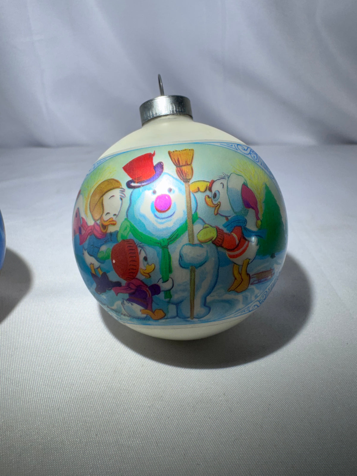 Vintage 1970s Walt Disney Productions Frosted Mercury Glass Christmas Ornaments – Set of 4