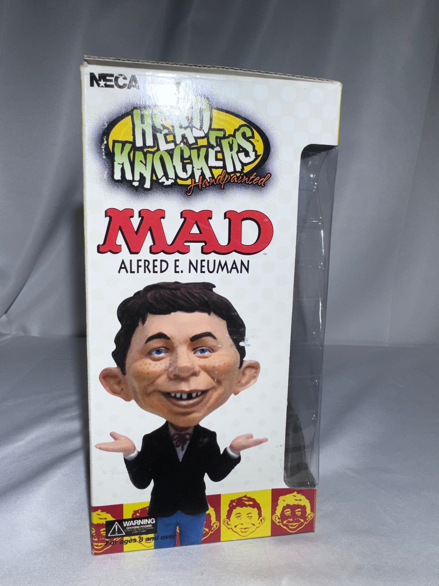 NECA MAD Magazine Alfred E. Neuman Head Knocker Bobblehead – Original Box