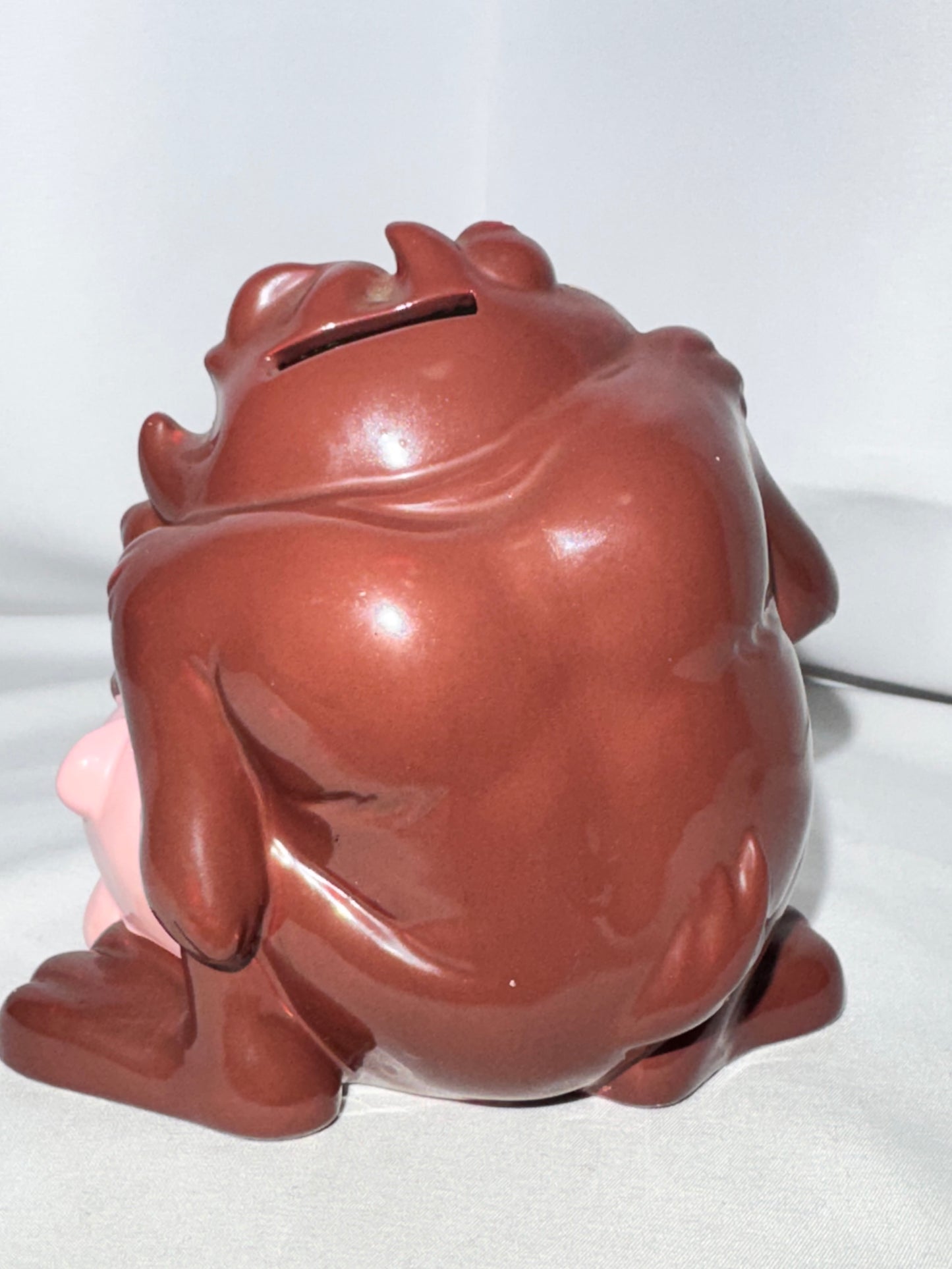 Vintage 1989 Taz Piggy Bank – The Good Company – Ceramic – Original Stopper