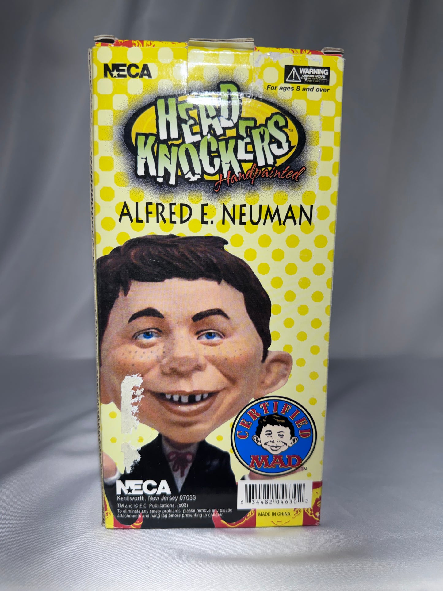 NECA MAD Magazine Alfred E. Neuman Head Knocker Bobblehead – Original Box