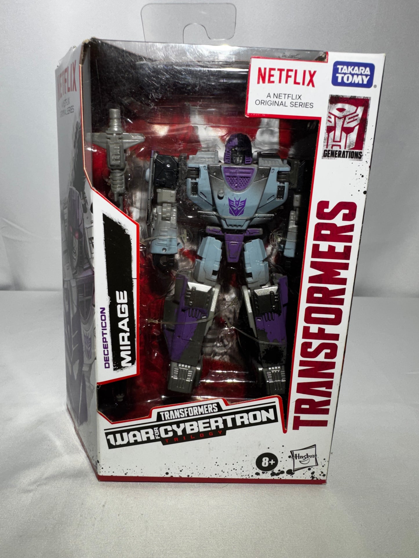 Transformers Generations War for Cybertron Trilogy Netflix Deluxe Class Decepticon Mirage action figure