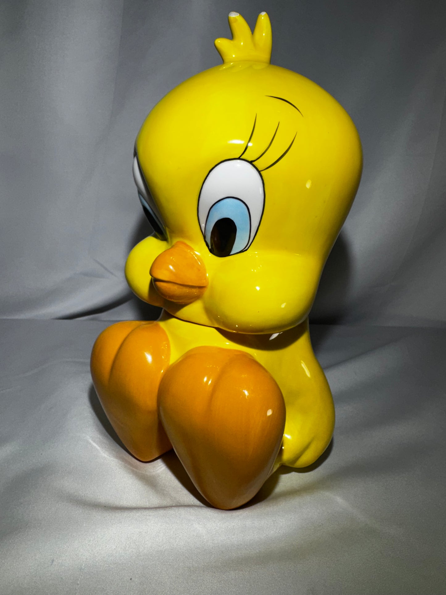 1995 Warner Bros Studio Store Tweety Bird Ceramic Cookie Jar Canister Vintage 9.5”