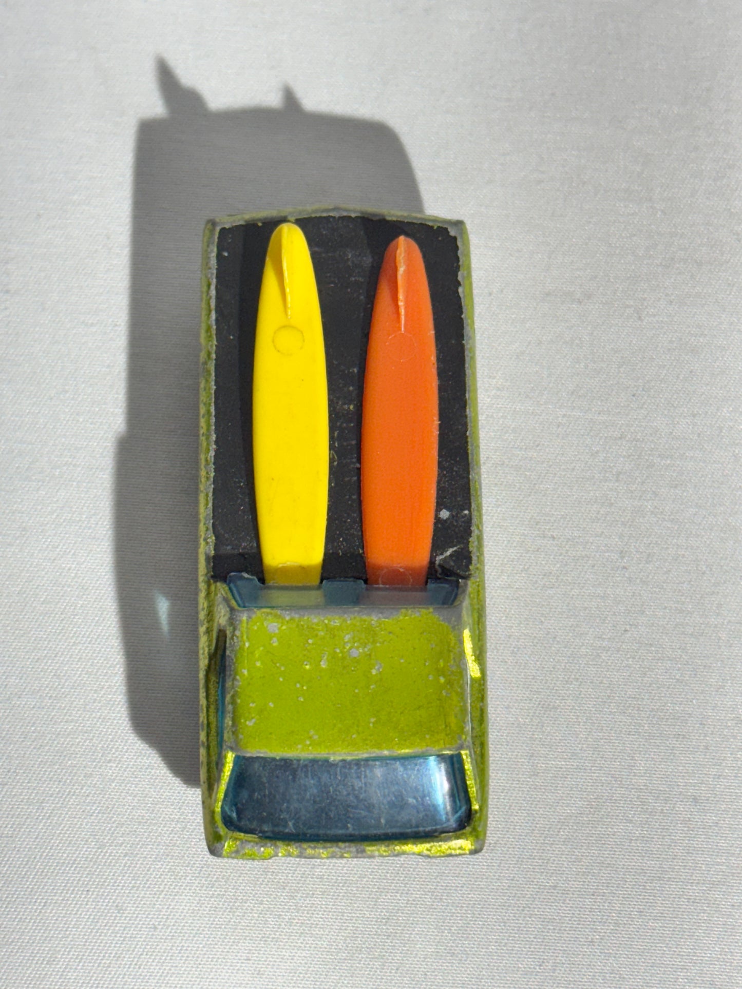 Hot Wheels Redline Deora Sweet 16 Antifreeze Green w/ Surfboards – Vintage 1968