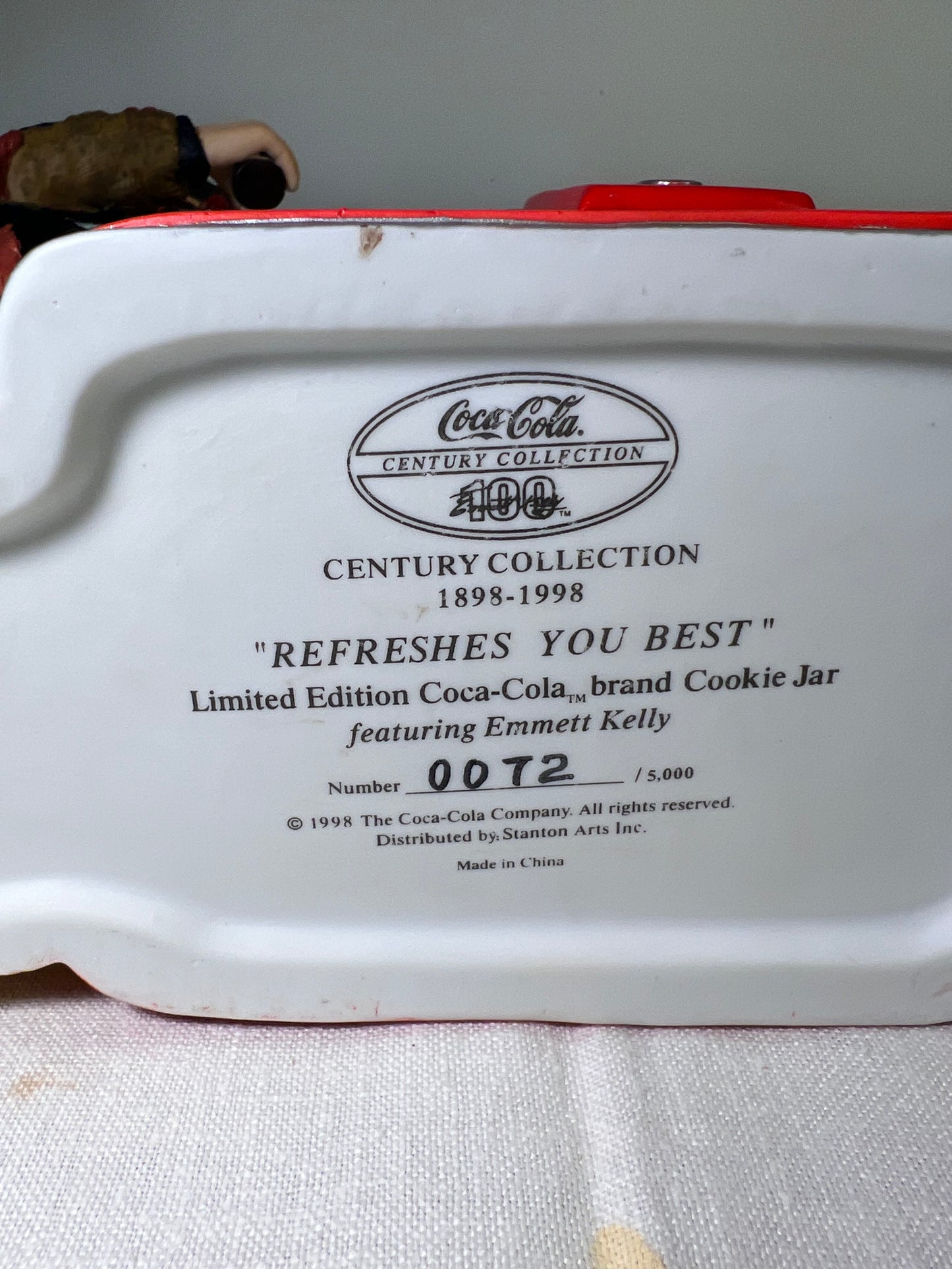 Emmet Kelly-Refresh You Best-sad Hobo clown- Coca-Cola Machine- limited edition 72/5,000 - signed
