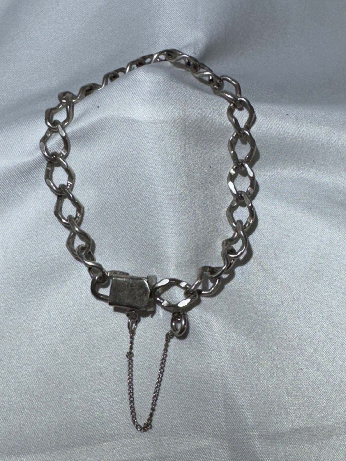 Vintage Mid-Century Modern Sterling Silver Chain-Link Bracelet – Automatic Chain Company