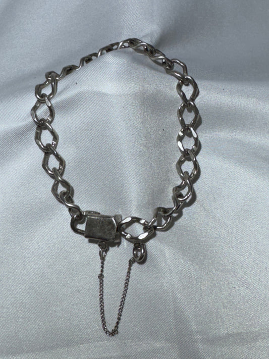 Vintage Mid-Century Modern Sterling Silver Chain-Link Bracelet – Automatic Chain Company