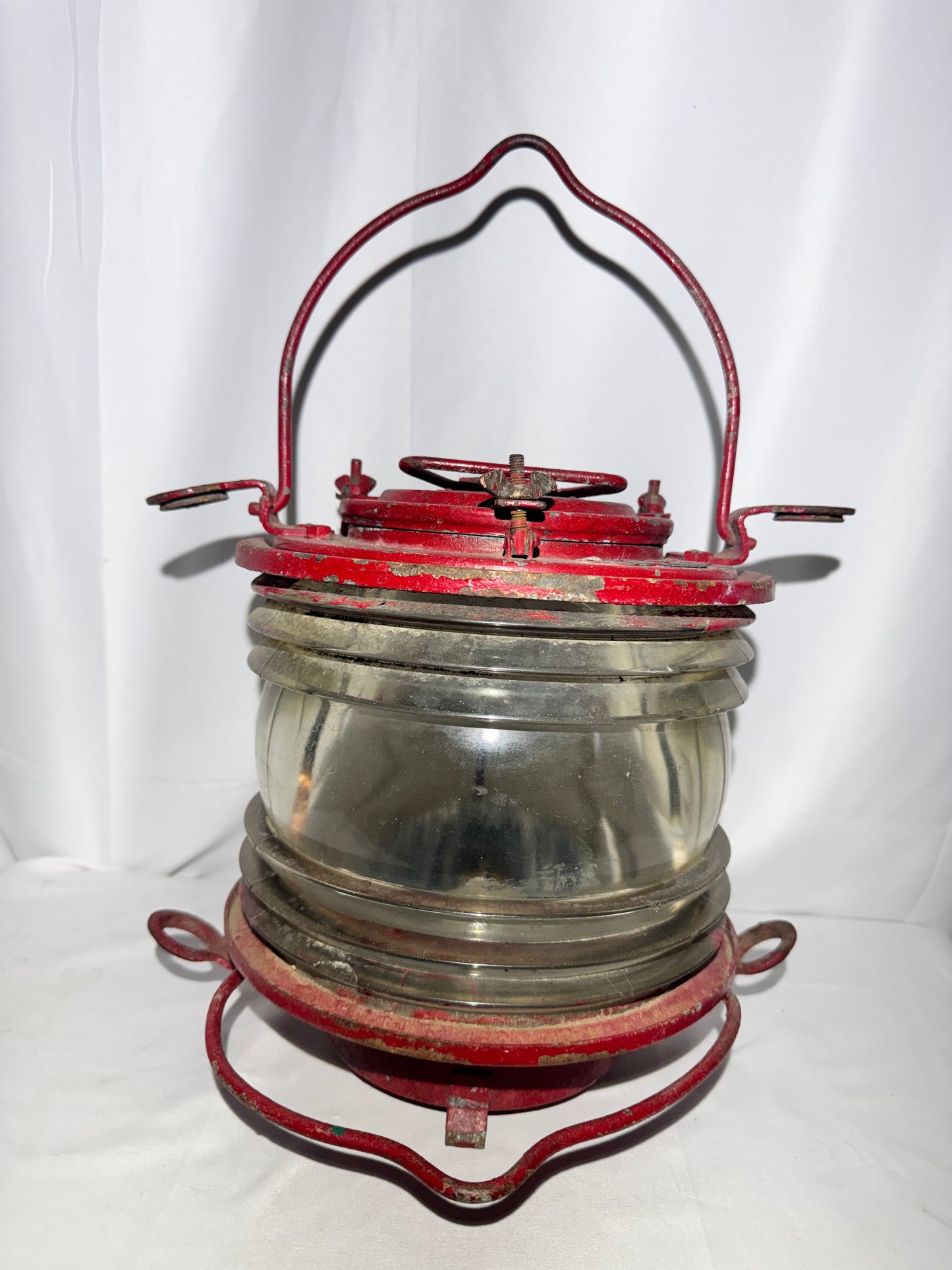 Vintage Nippon Sento Nautical Marine Oil Lantern – Made in GDR – Schiffslaternenwerk Ueckermünde