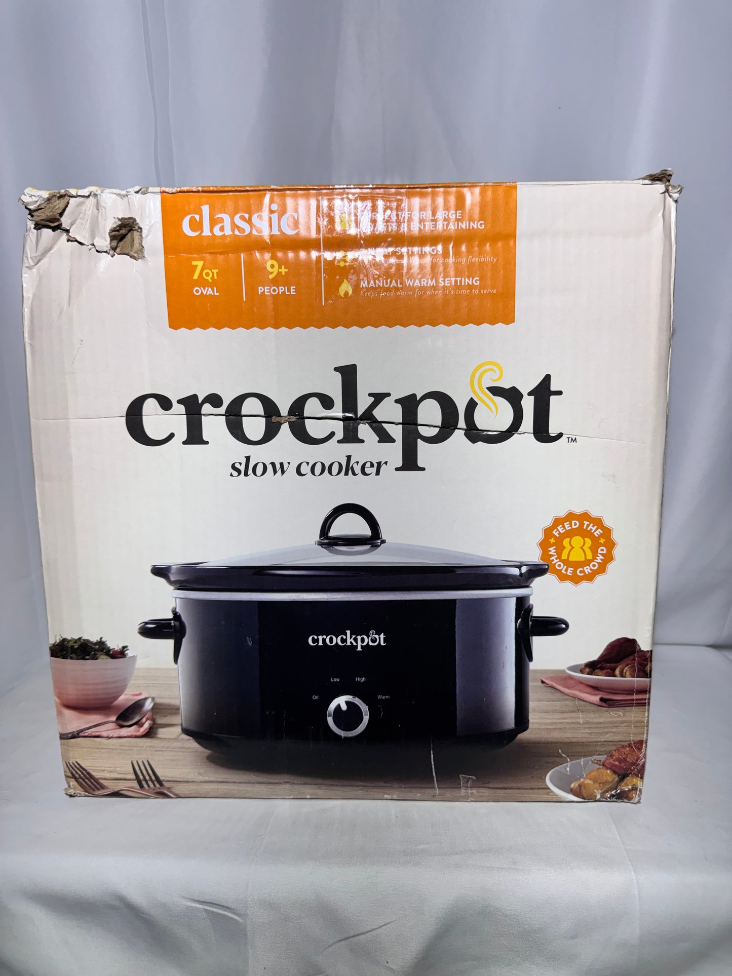 Crock-Pot 7-Quart Manual Slow Cooker – Model SCV700-B2-WM1