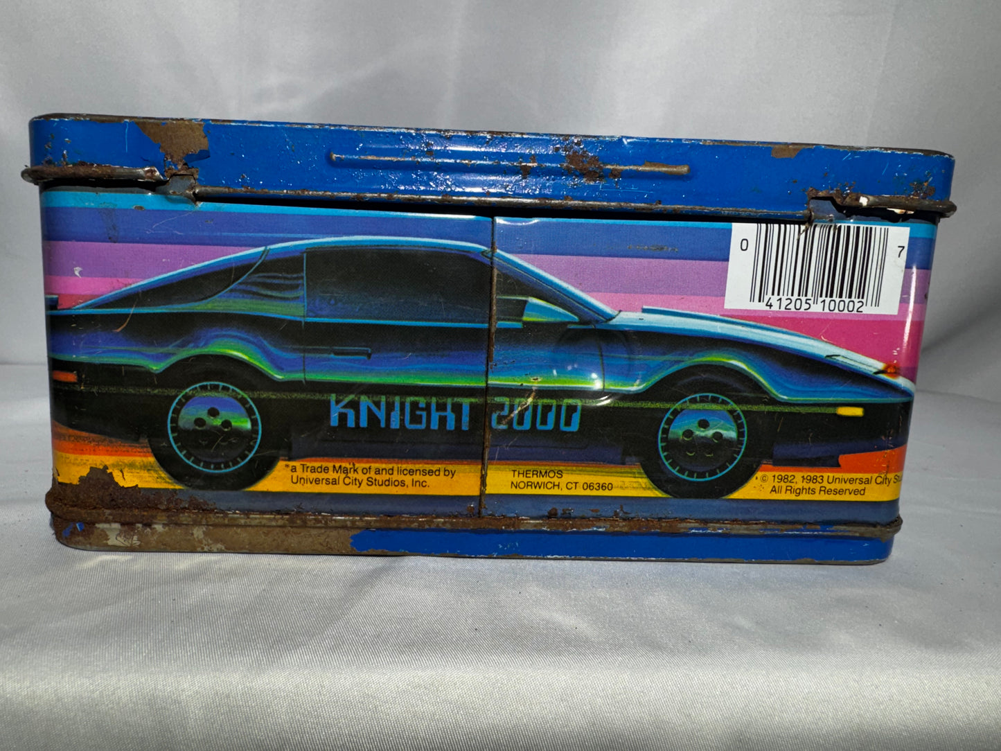 Vintage 1983 Knight Rider Metal Lunchbox – Thermos – David Hasselhoff & KITT