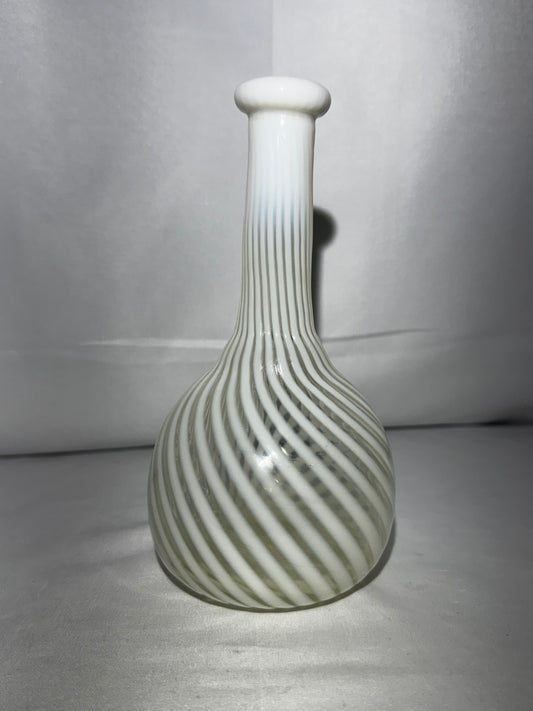 Antique EAPG Hobbs Glass Co. White Opalescent Swirl Barber Bottle – c. 1888