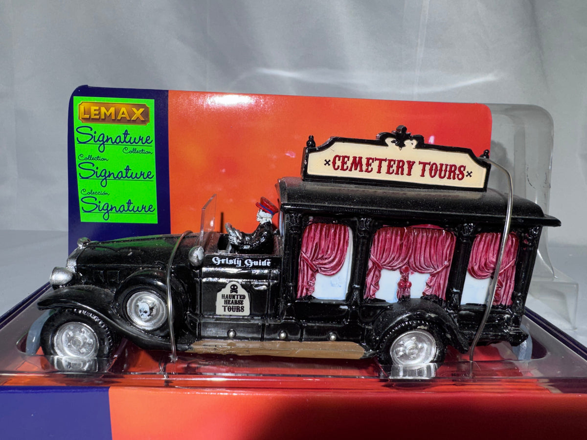 Lemax Spooky Town Cemetery Tour Bus #23956 – Retired – Original Box
