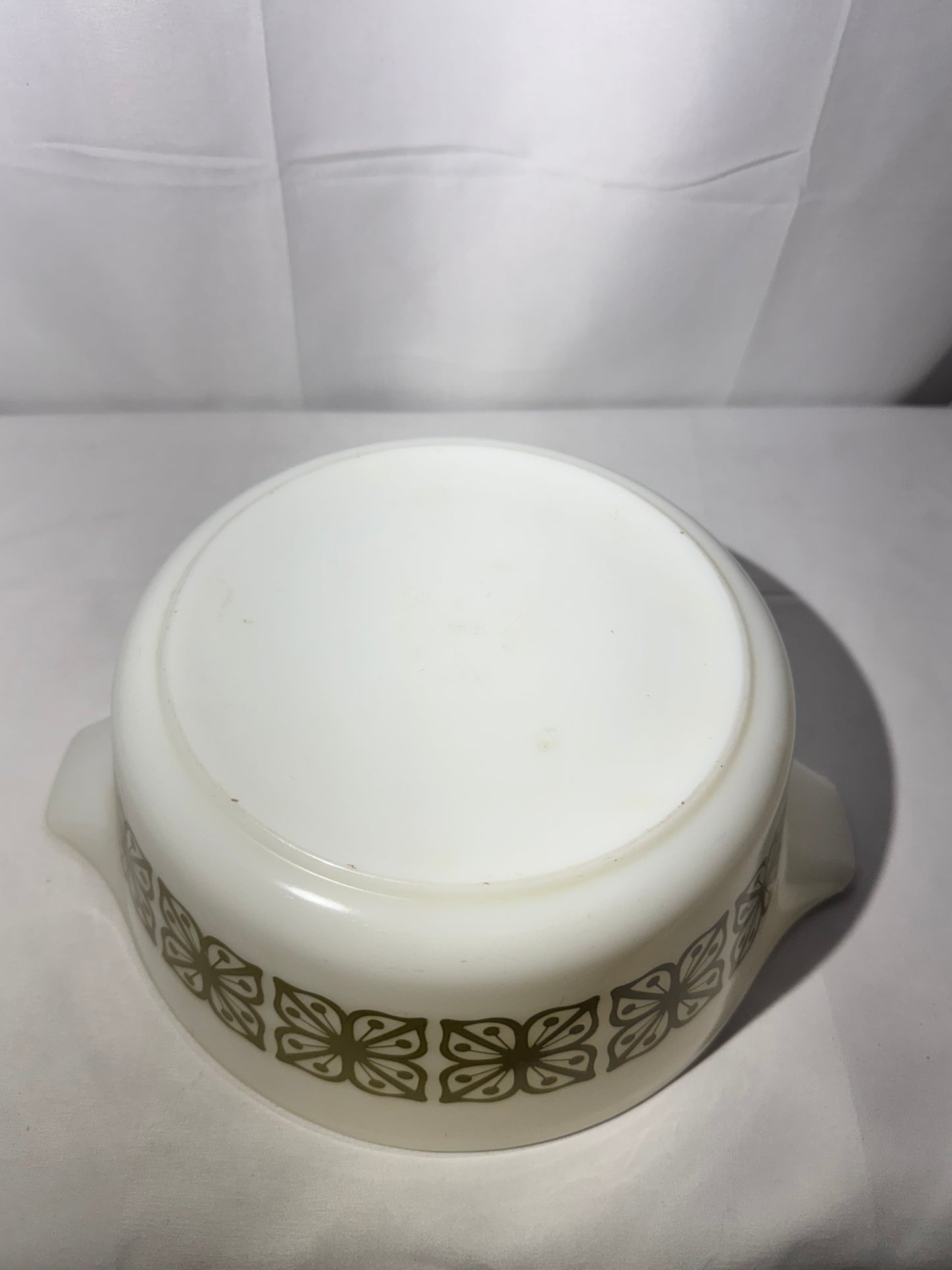 Pyrex 2.5 Quart Casserole Dish – Verde Square Flower Pattern 475-B