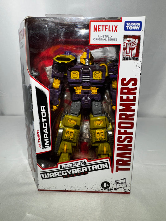 Transformers War for Cybertron Netflix Trilogy Deluxe Class Autobot Impactor action figure