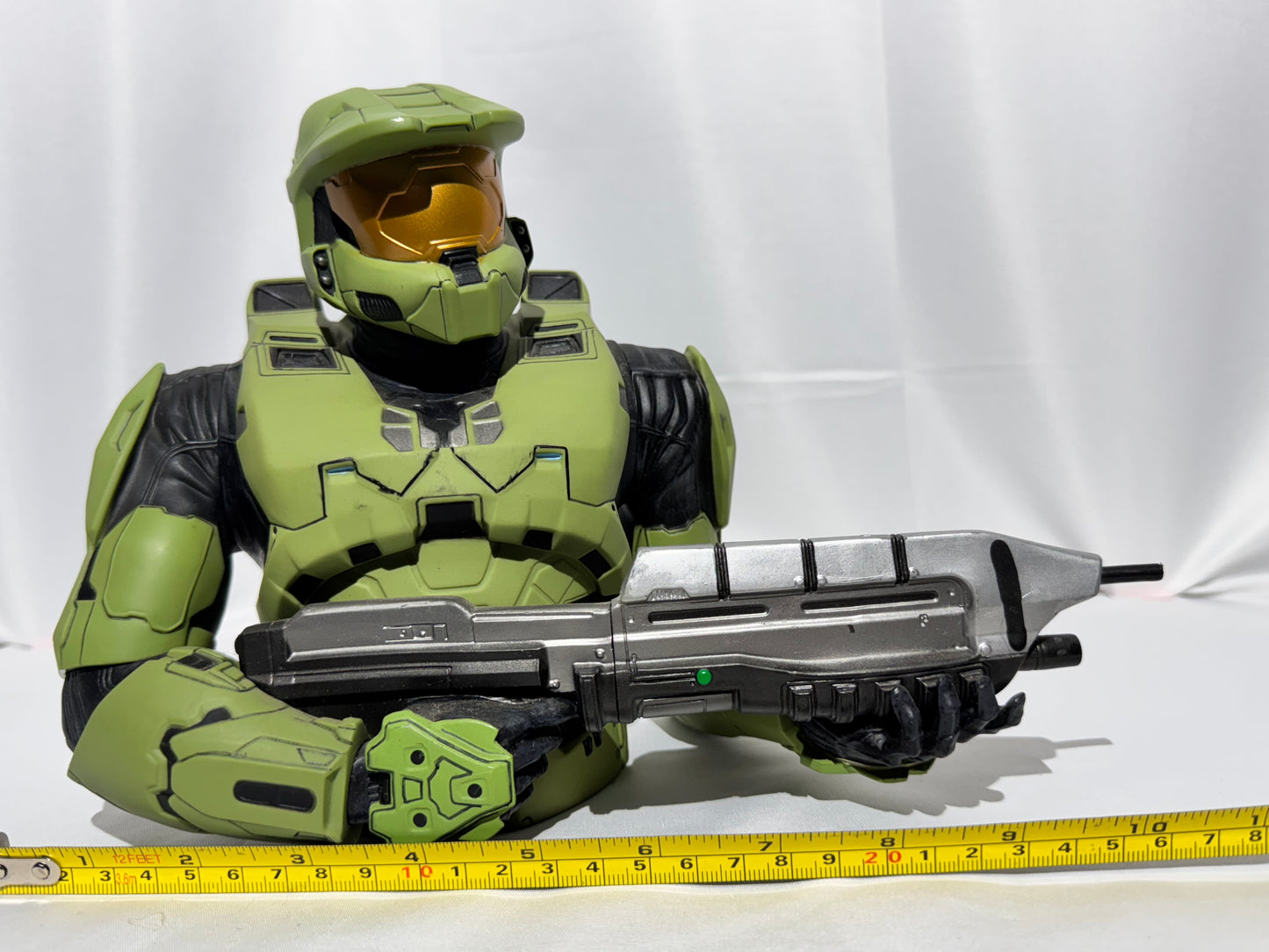 Diamond Select Halo Spartan Mark IV Green Vinyl Bust Bank w/ Original Stopper (2010)