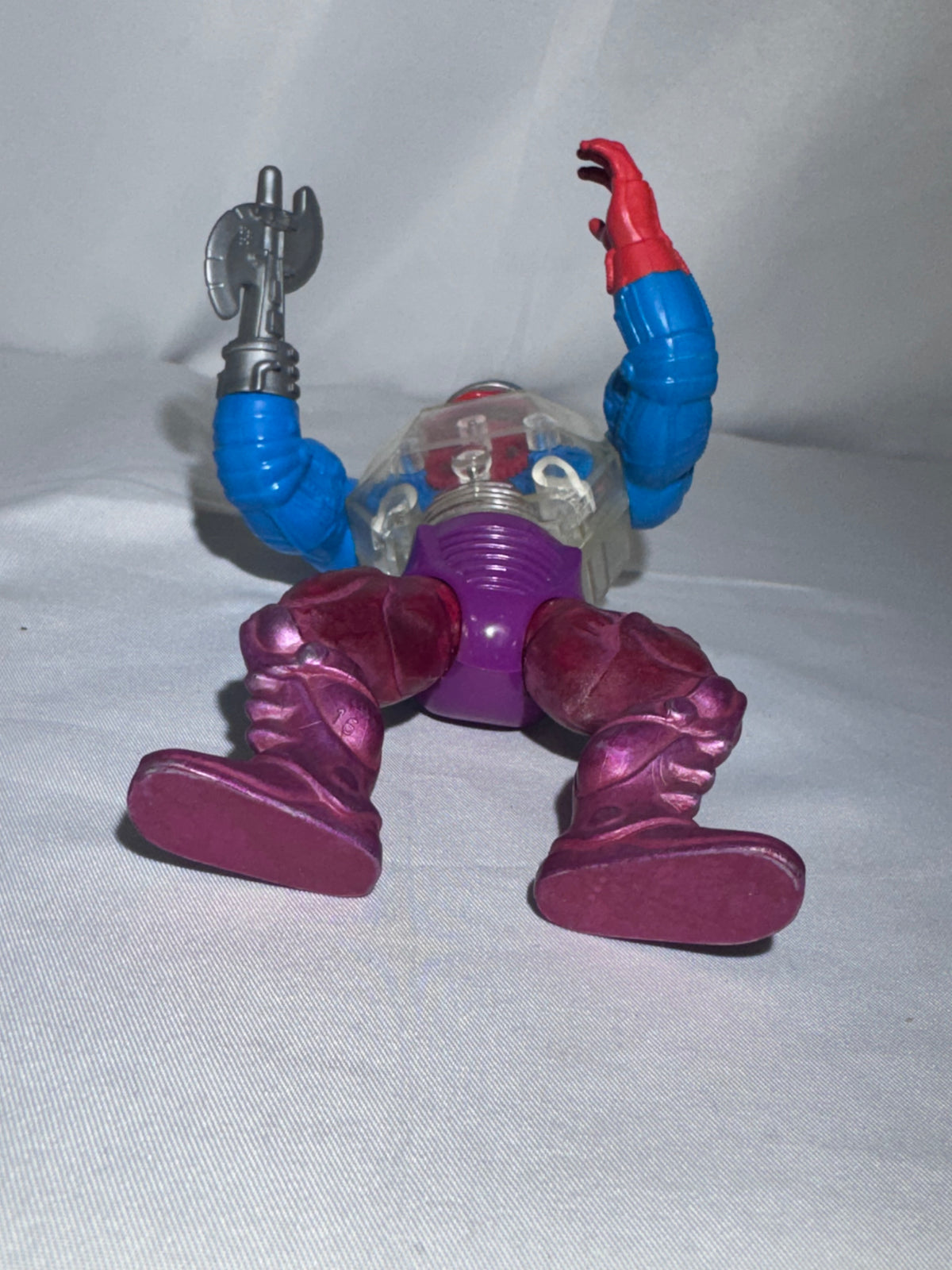 Vintage 1984 Mattel MOTU Roboto Action Figure Masters of the Universe w/ Attachment