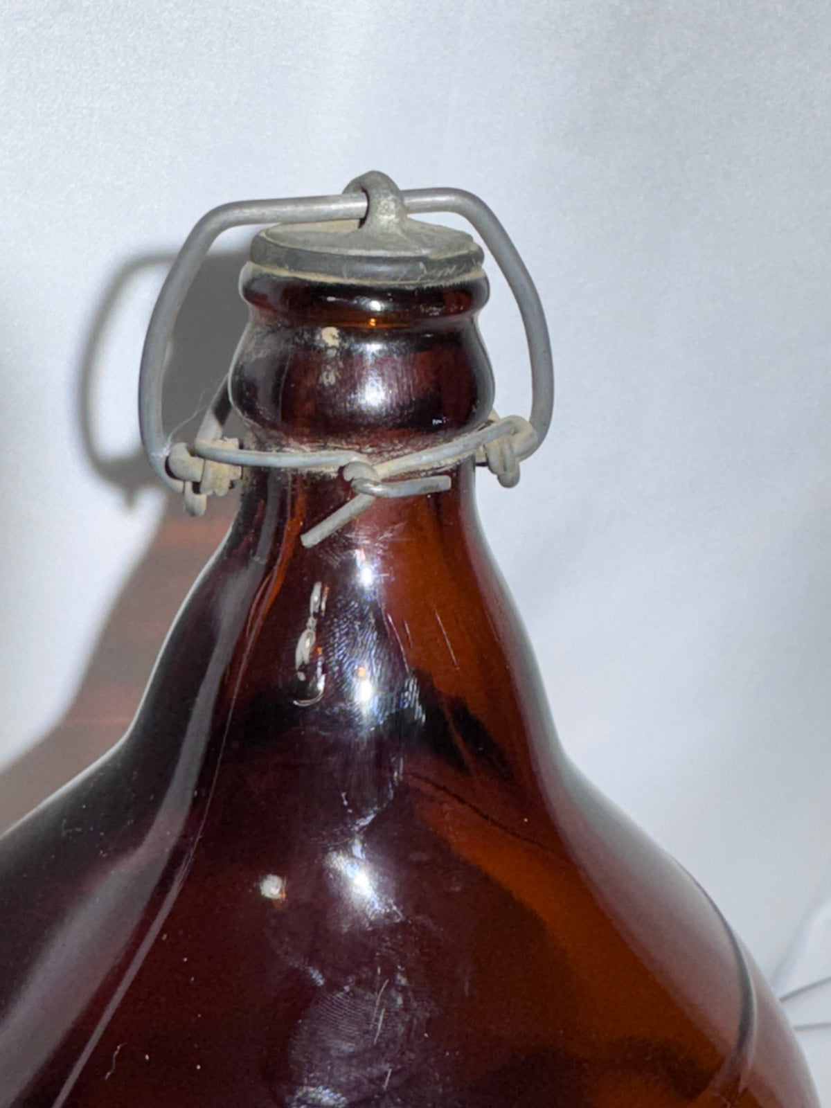 Vintage Bohemian Club Beer Half-Gallon Amber Glass Bottle – Spokane, Washington