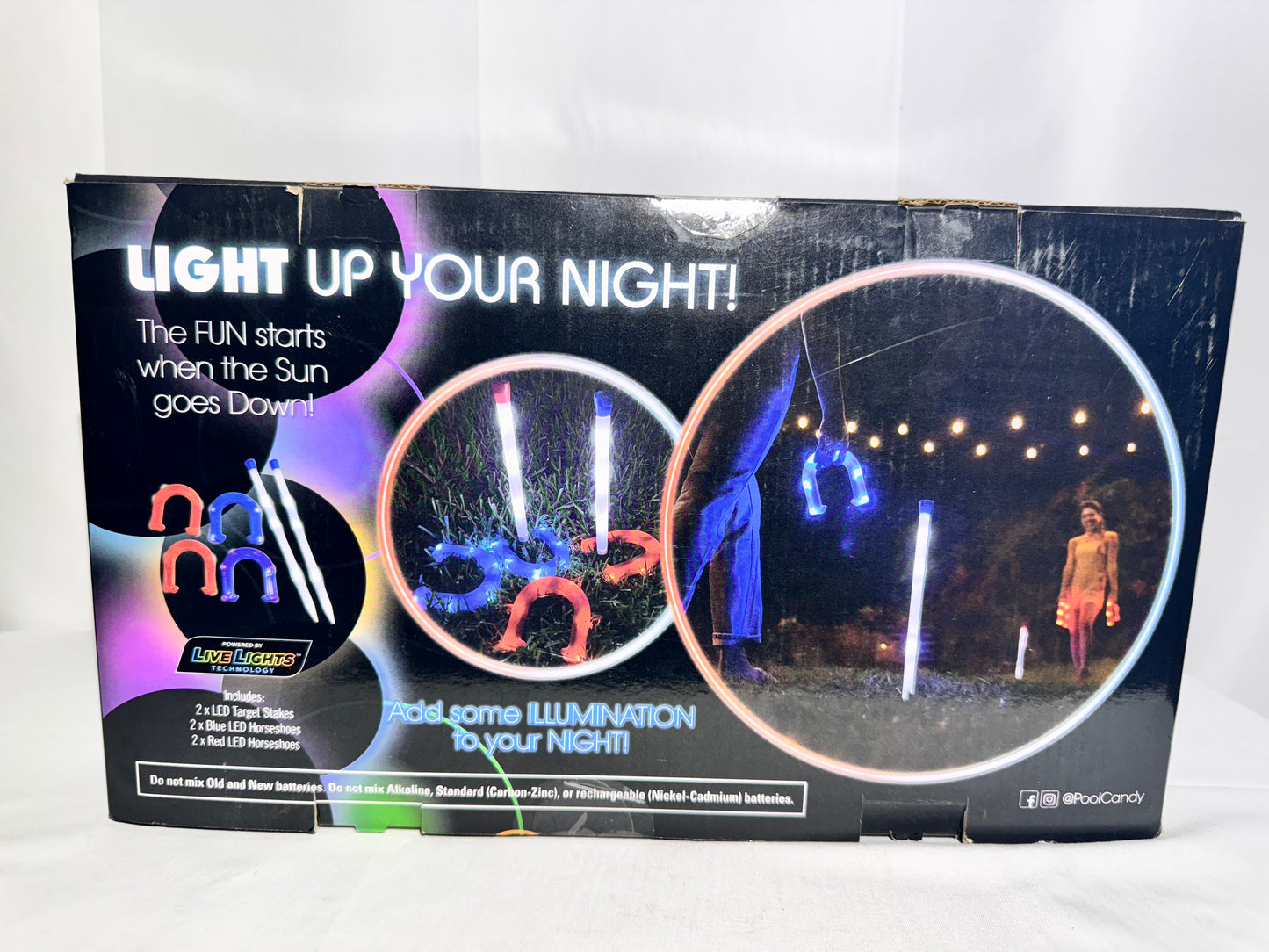 Yard Candy Illuminated LED Horseshoe Game – Unopened Box (2022)