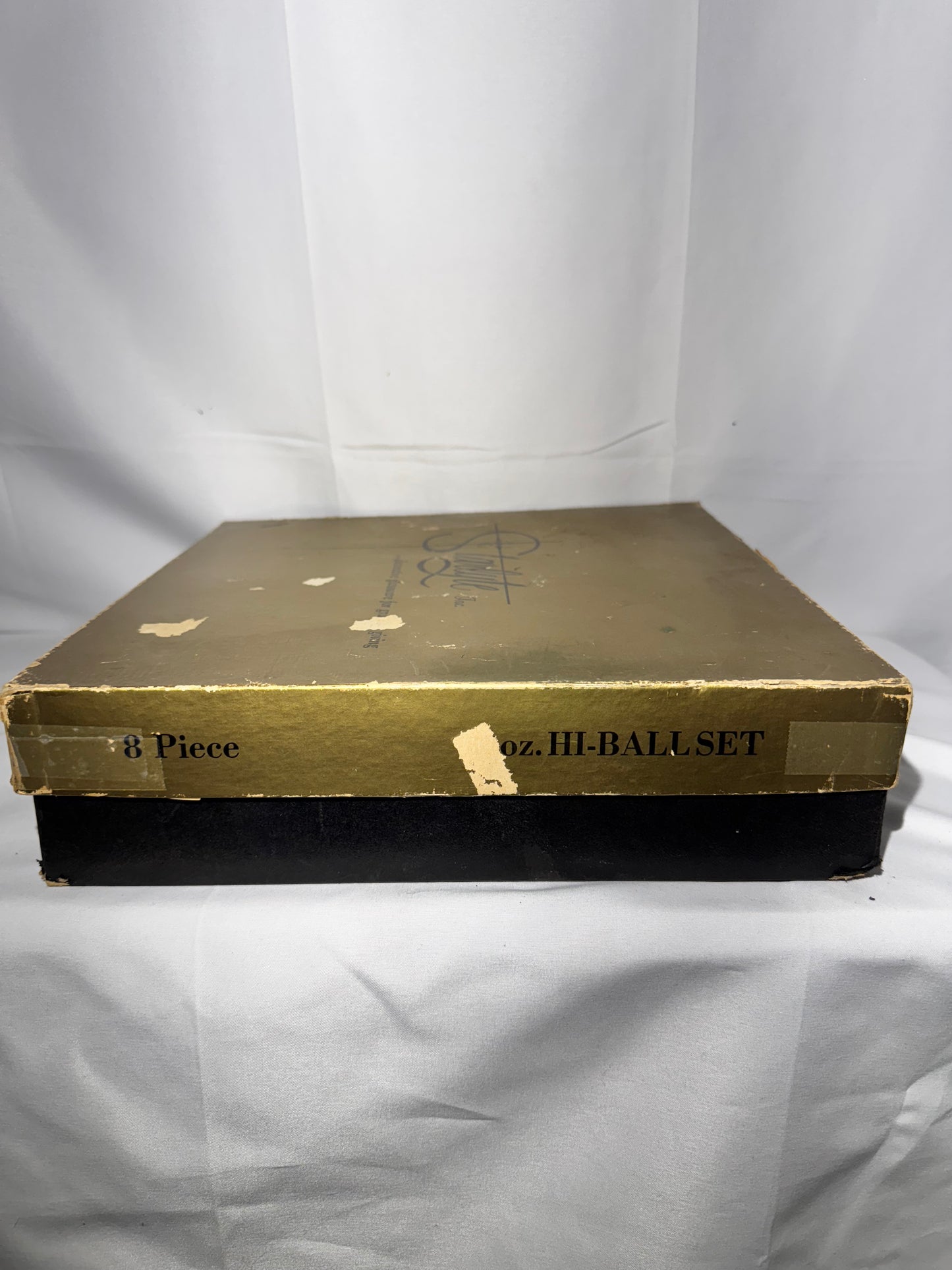 Mid Century Libbey Starlyte Madrid Hi-Ball Glasses Set of 8 w/ Box