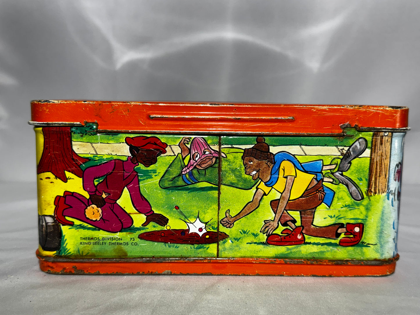 Vintage 1973 Fat Albert and the Cosby Kids Metal Lunch Box w/ Original Thermos