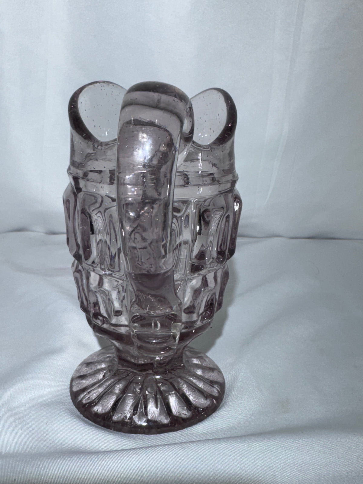 Vintage EAPG Pitcher / Jug – Neodymium Seedy Glass