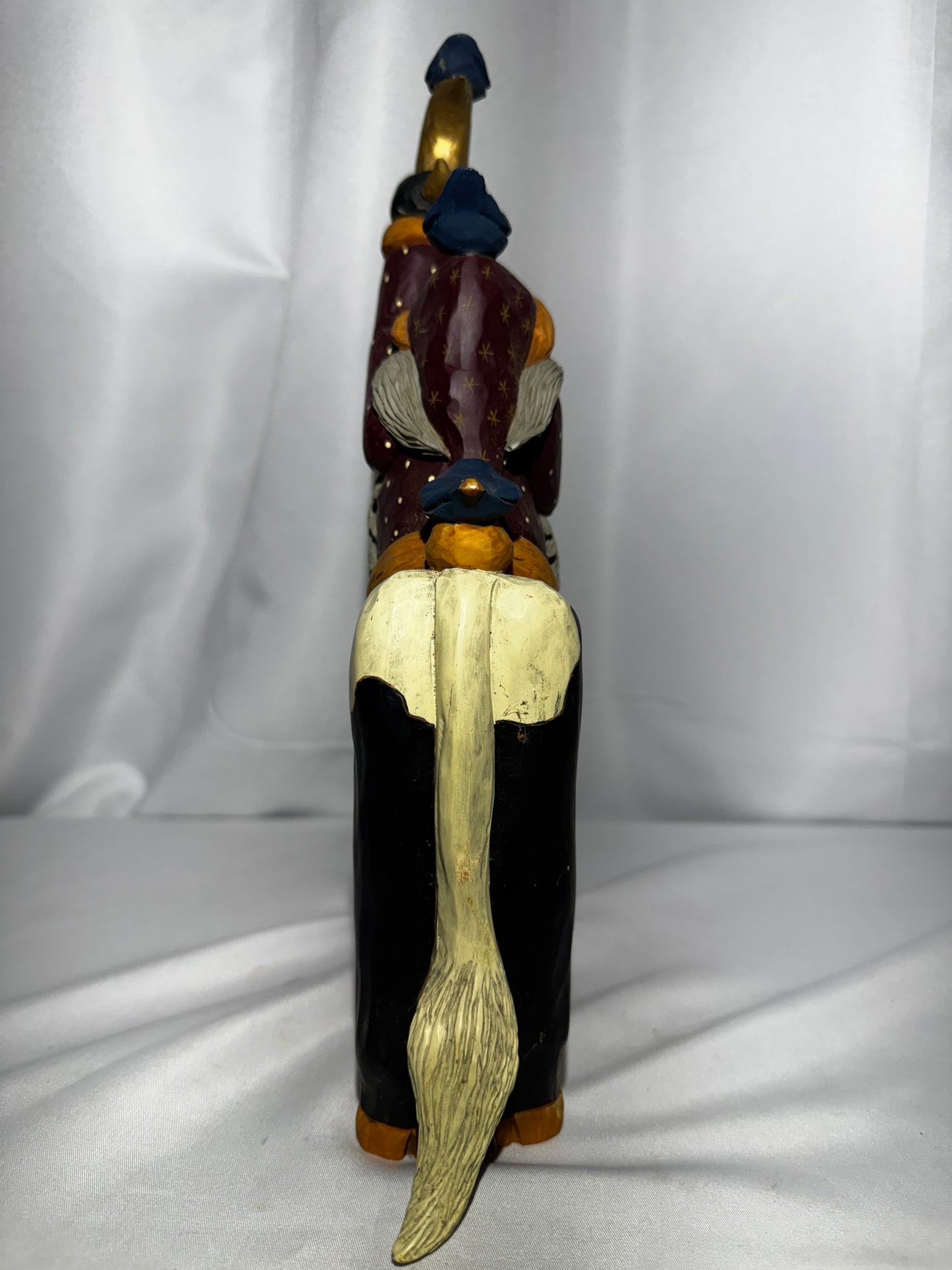 Williraye Studio 1997 Santa Riding Cow WW2260 Folk Art Figurine